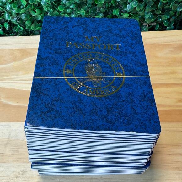 NWT Blank My Passport Book Party Favors 50 Pack Birthday United States America - Picture 1 of 7